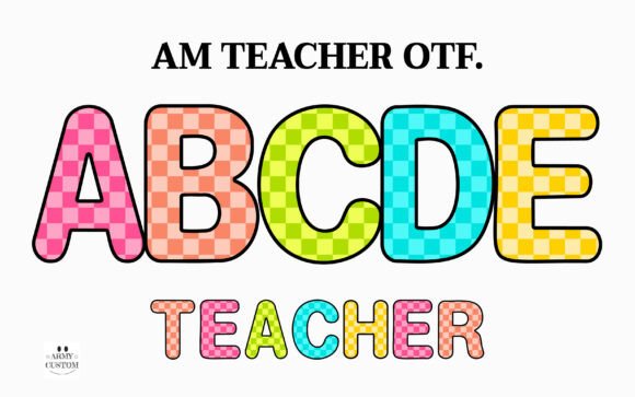 Am Teacher: A Bold Display Font for Web Design