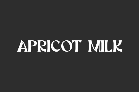 Apricot Milk: A Bold Serif Font for Digital Design