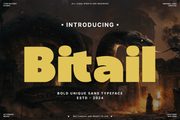Bitail Typeface: Bold Sans Serif for Marketers