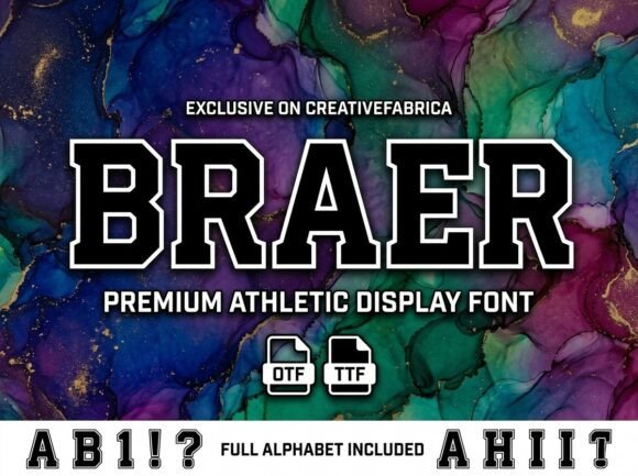Braer: A Decorative Display Font for Editorial Impact