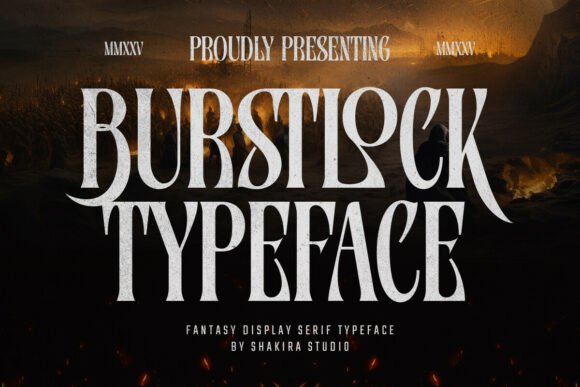 Burstlock: A Dramatic Serif Font for Web Design