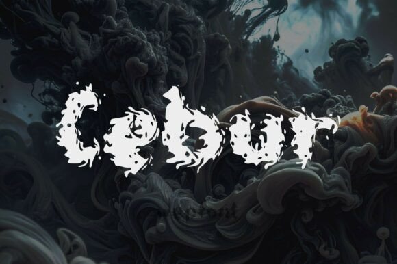 Cebur: A Bold Decorative Font for Makers