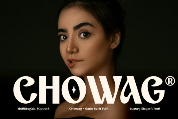 Chowag Font: Bold Display Typeface for Crafters