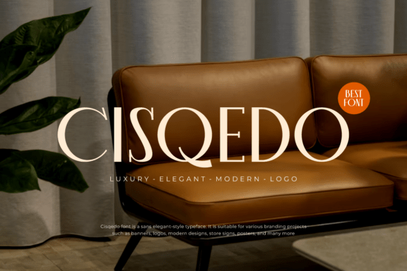 Cisqedo Font: Bold Display Typeface for Crafters