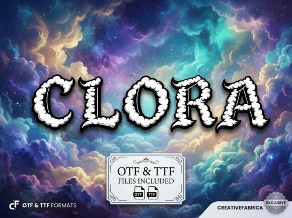 Clora: A Decorative Font for Bold Web Headlines