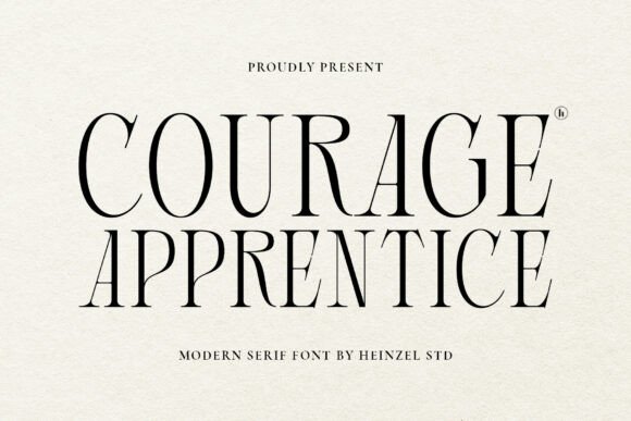 Courage Apprentice: A Serif Font for Makers