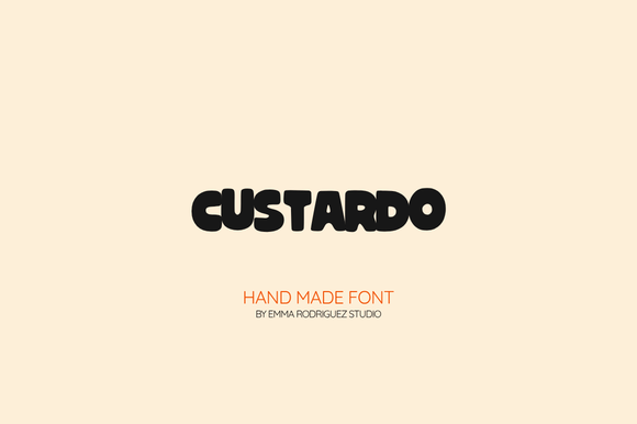 Custardo Font: Bold Playfulness for Modern Branding