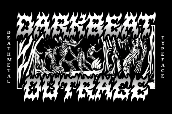 Darkbeat Outrage: A Bold Typeface for Brand Identity