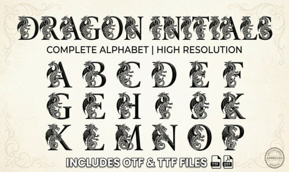 Dragon Initials: A Bold Display Font Review