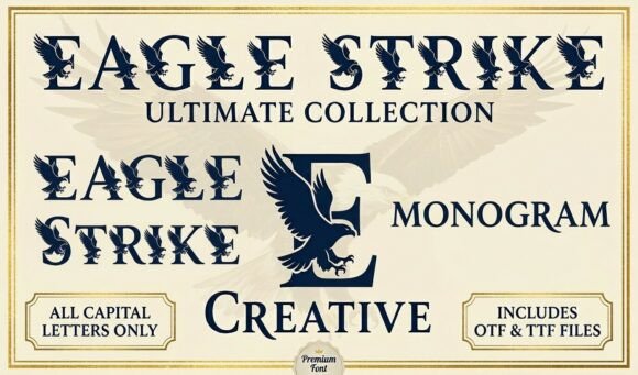 Eagle Strike Monogram: A Bold Typeface for Branding