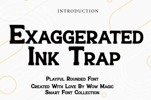 Exaggerated Ink Trap Typeface for Web Design
