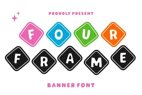 Four Frame: A Playful Display Font for Editorial Design