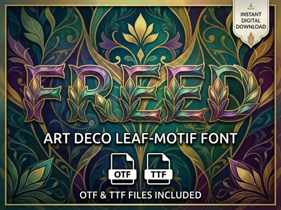 Freed: A Bold Decorative Font for Makers