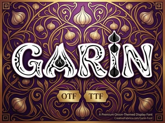 Garin: A Decorative Font for Bold Branding