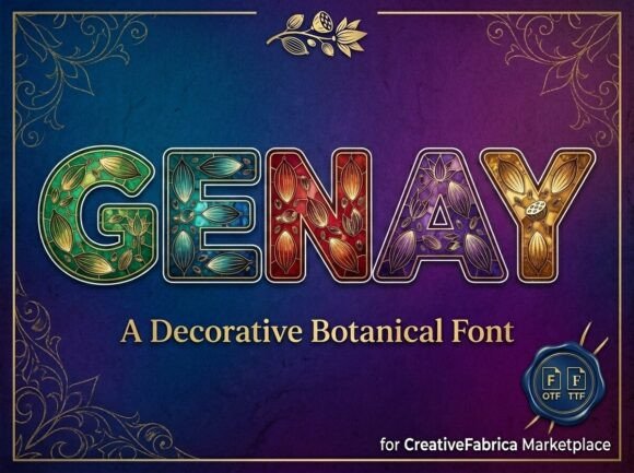 Genay: A Decorative Font for Bold Brand Identity
