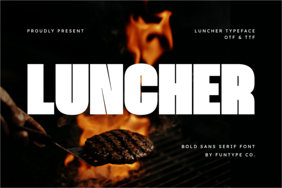 Luncher: A Bold Sans Serif Font for Editorial Impact