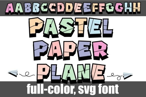 Paper Plane Pastel: A Whimsical Color Font for Marketers