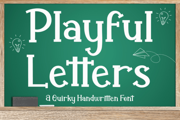 Playful Letters: A Cheerful Serif Font for Makers