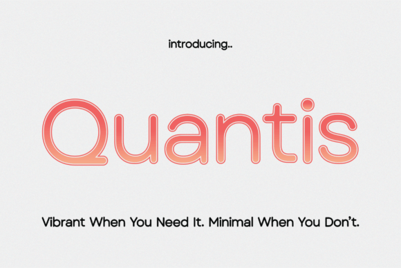 Quantis: A Playful Color Font for Editorial Design
