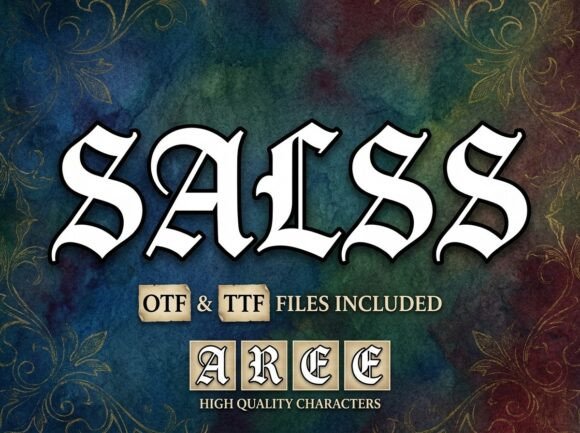 Salss: A Bold Blackletter Font for Makers