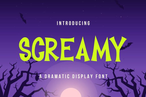 Screamy: A Spooky Display Font for Editorial Design