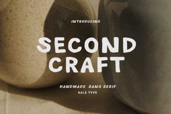 Second Craft: A Handmade Sans Serif Font for Branding