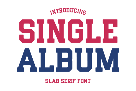 Single Album Font for Makers and Sellers