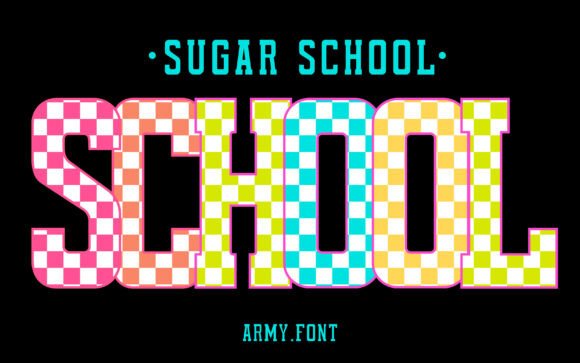 Sugar School Font: Playful Type for Makers