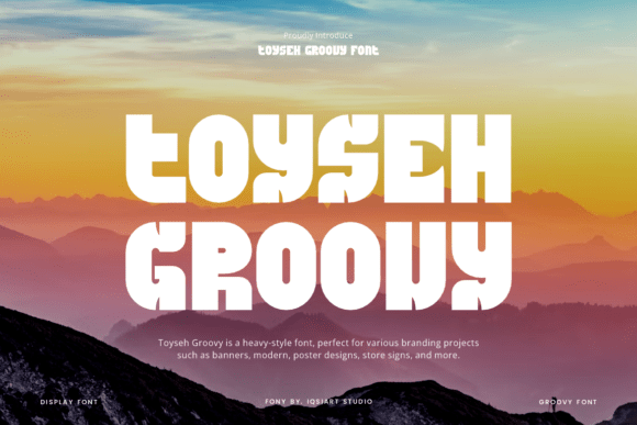 Toyseh Groovy Font for Crafters