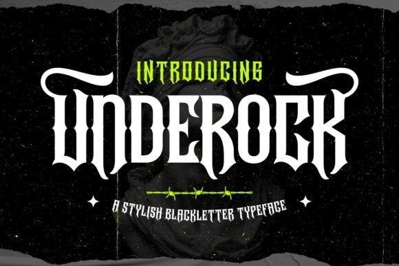 Underock Typeface: Bold Blackletter for Modern Brands