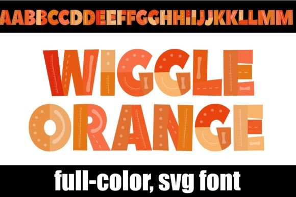 Wiggle Orange: A Playful Color Font for Web Design