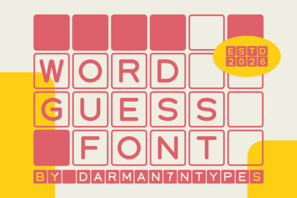 Word Guess: A Playful Typeface for Brand Identity