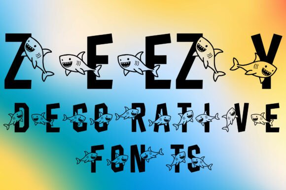 Zeezy Typeface: Bold Shark Style for Branding